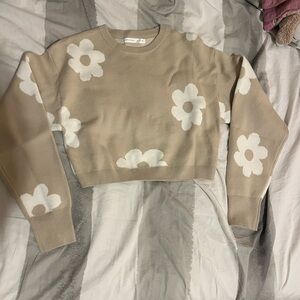 Altar'd State Cream Knit Sweater